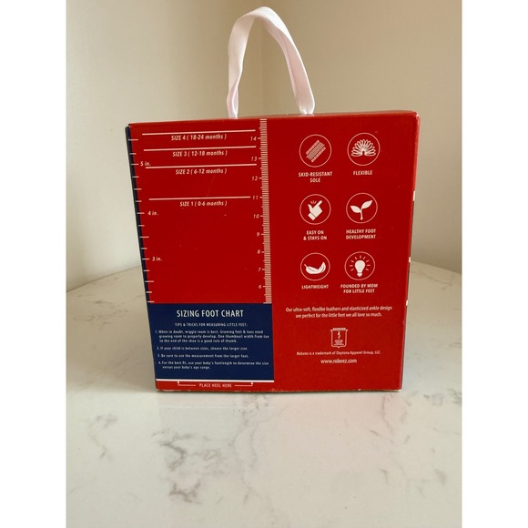 Robeez NBA Philadelphia 76ers Soft Soles Baby Shoes 6-12 Months Blue Red White - Picture 2 of 2